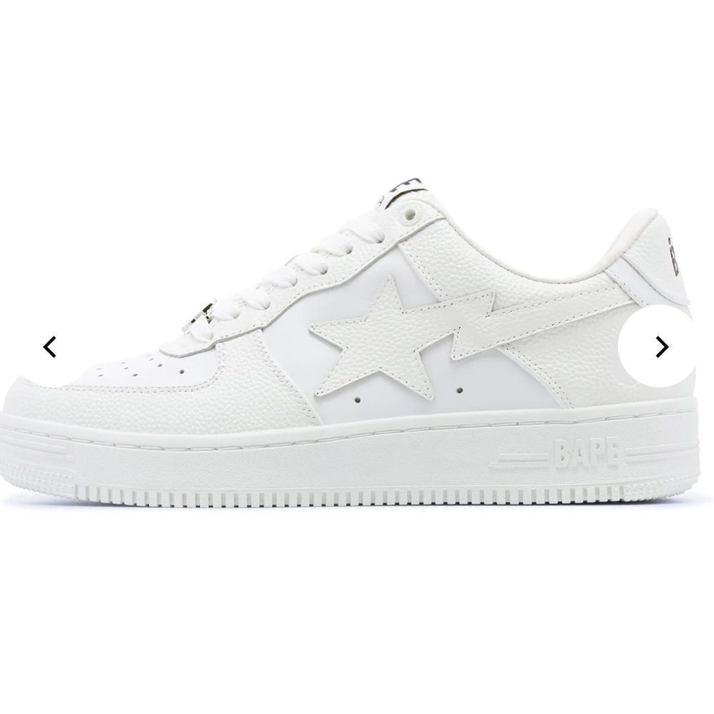 BAPE STA™ #9 MENS SHOES IVORY/WHITE SIZE 8.5 NEW WITHOUT BOX